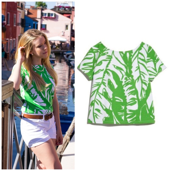 Lilly Pulitzer Tops - Lily Pulitzer for Target Boom Boom Green Crop Top